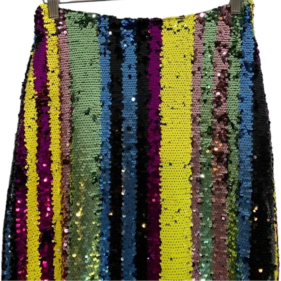 Anthropologie Rdalamal Sequin Midi Skirt Size Small - Picture 6 of 11